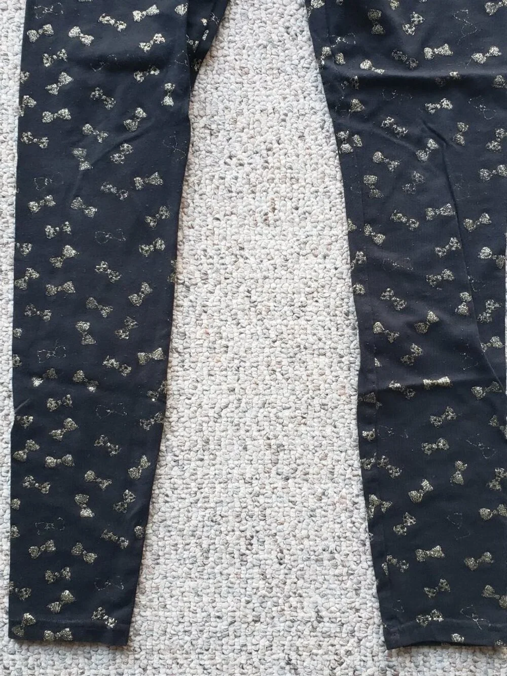 Abercrombie Kids Gold Bow cotton leggings - Size Large